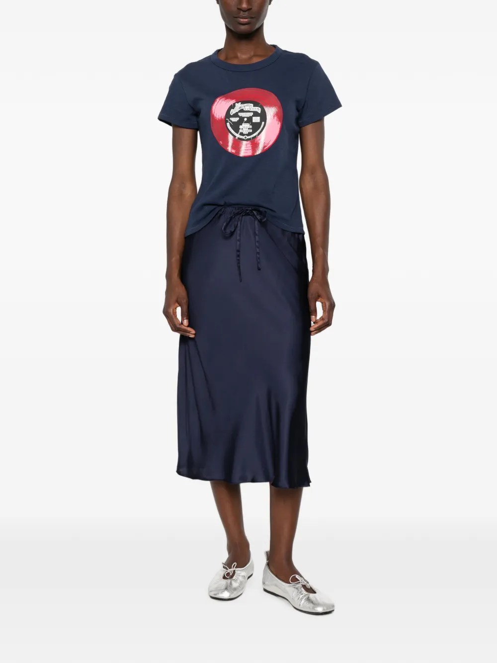 Kenzo Sounds T-shirt met grafische print Blauw