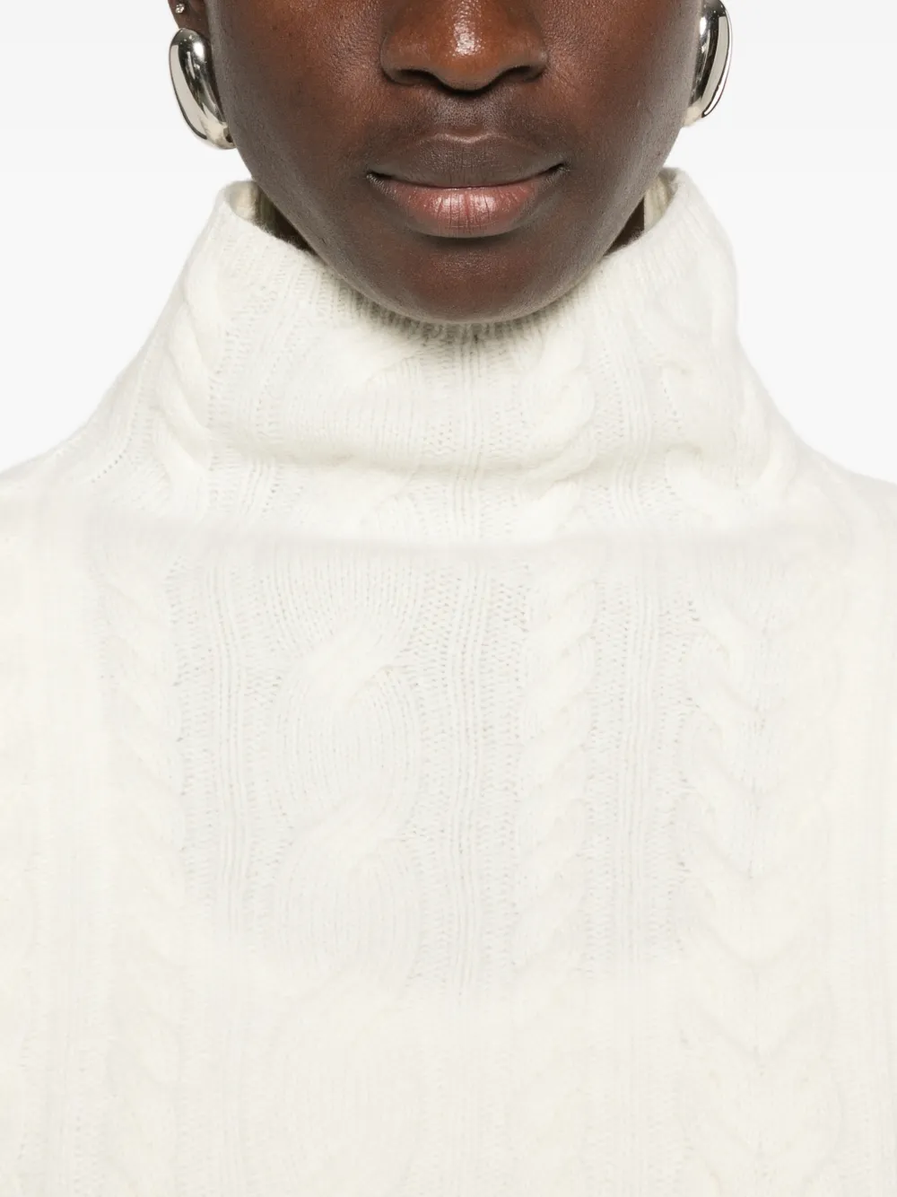 Herno Kabelgebreide coltrui Beige