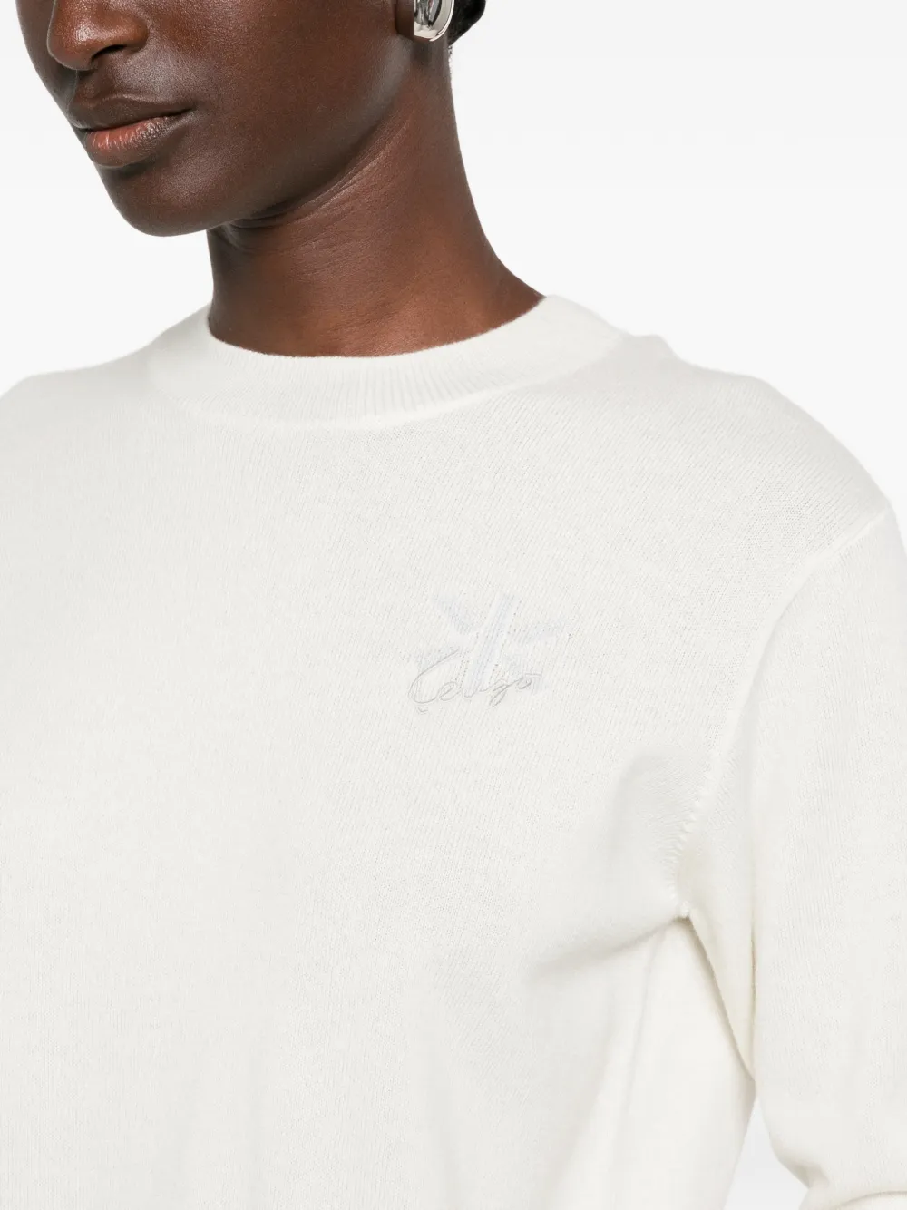 Kenzo Trui met geborduurd logo Wit