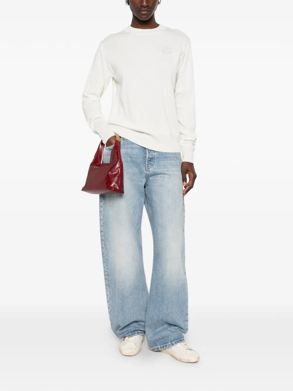 Kenzo Trui met geborduurd logo Wit