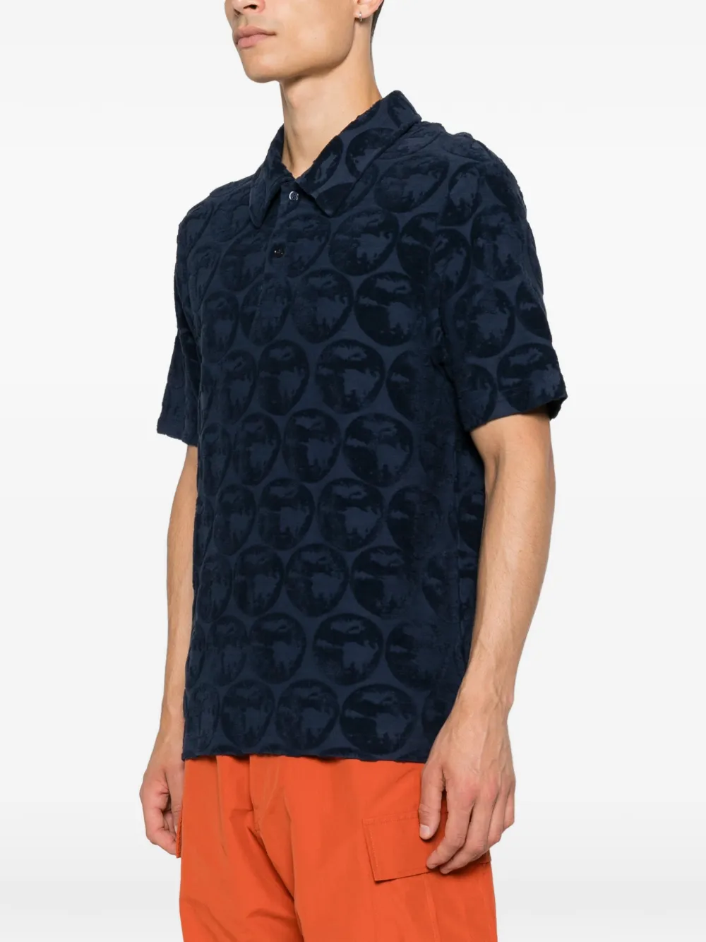 Kenzo Apple Pop poloshirt met borduurwerk Blauw