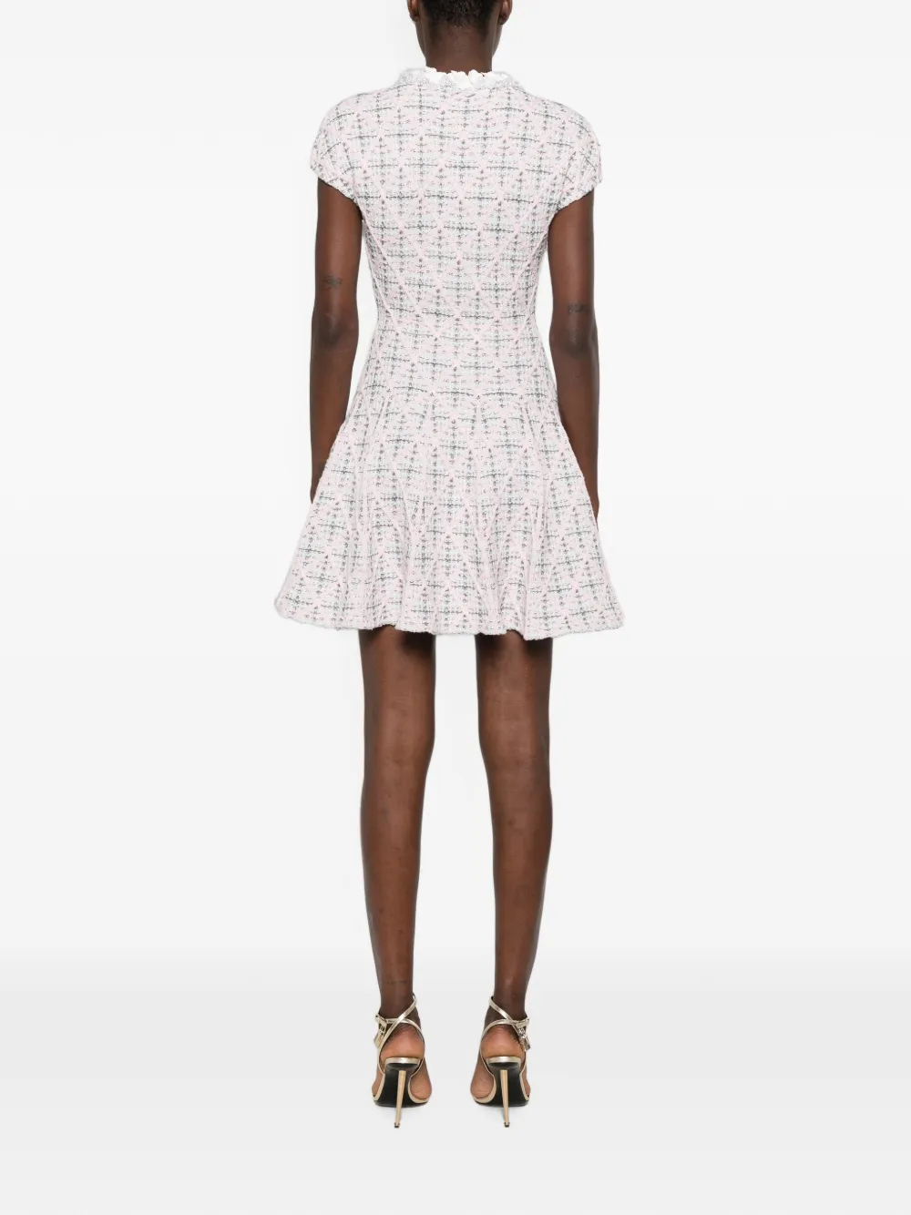 Self-Portrait Mini-jurk met patroon Roze