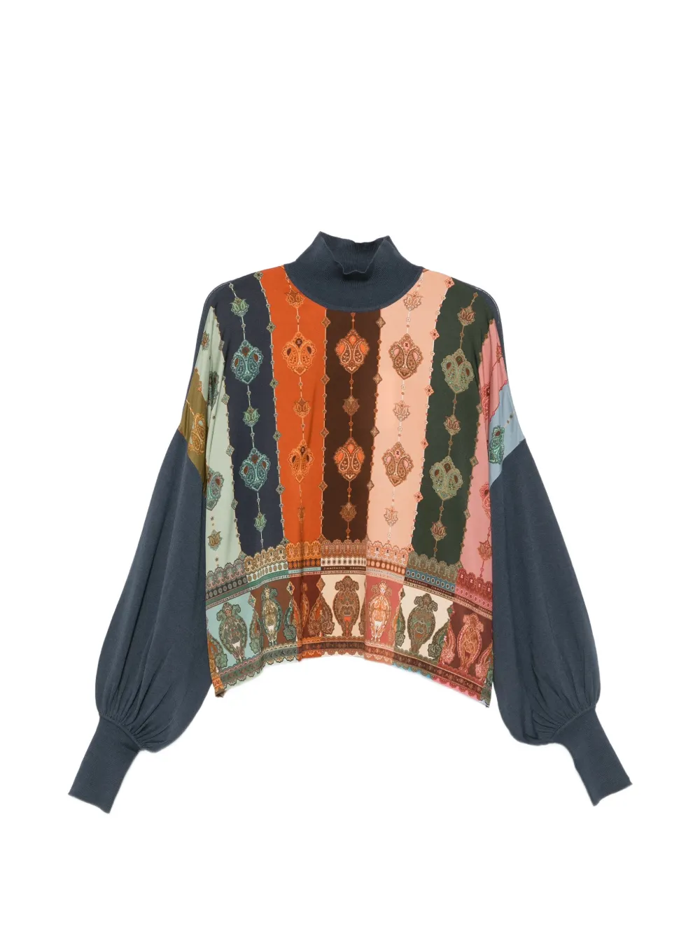 ZIMMERMANN paisley-print panelled sweater