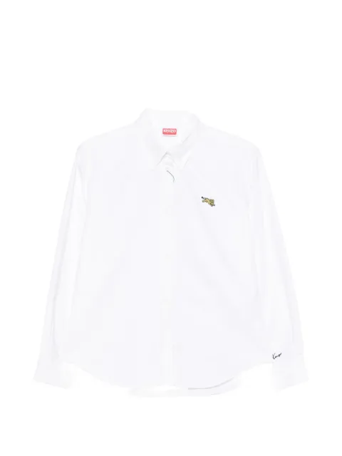 Kenzo Jumping Tiger embroidered button-down shirt
