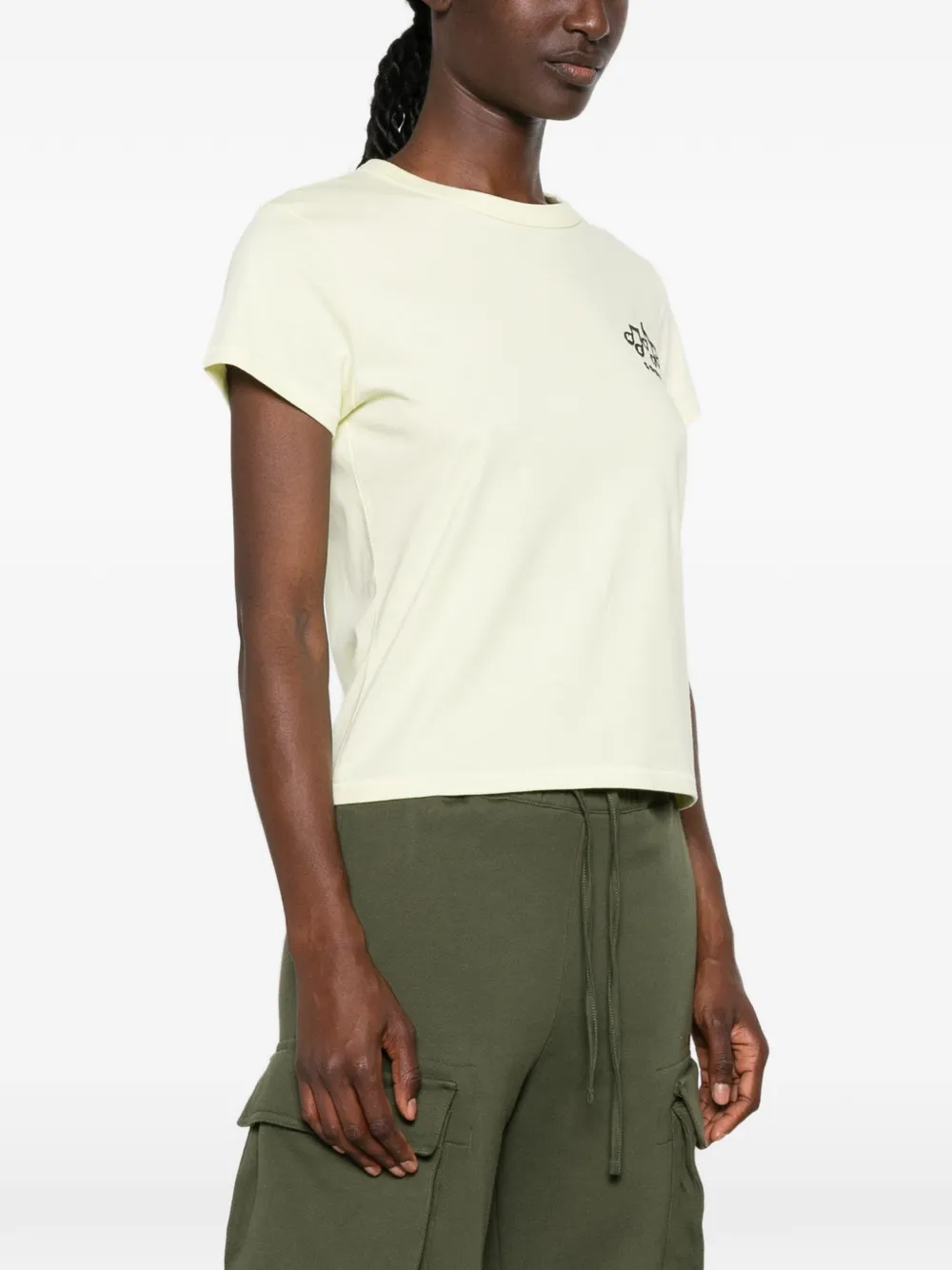 Kenzo Sounds T-shirt met borduurwerk en ronde hals Geel
