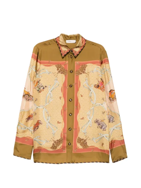 ZIMMERMANN Valiant scarf-print long-sleeve shirt