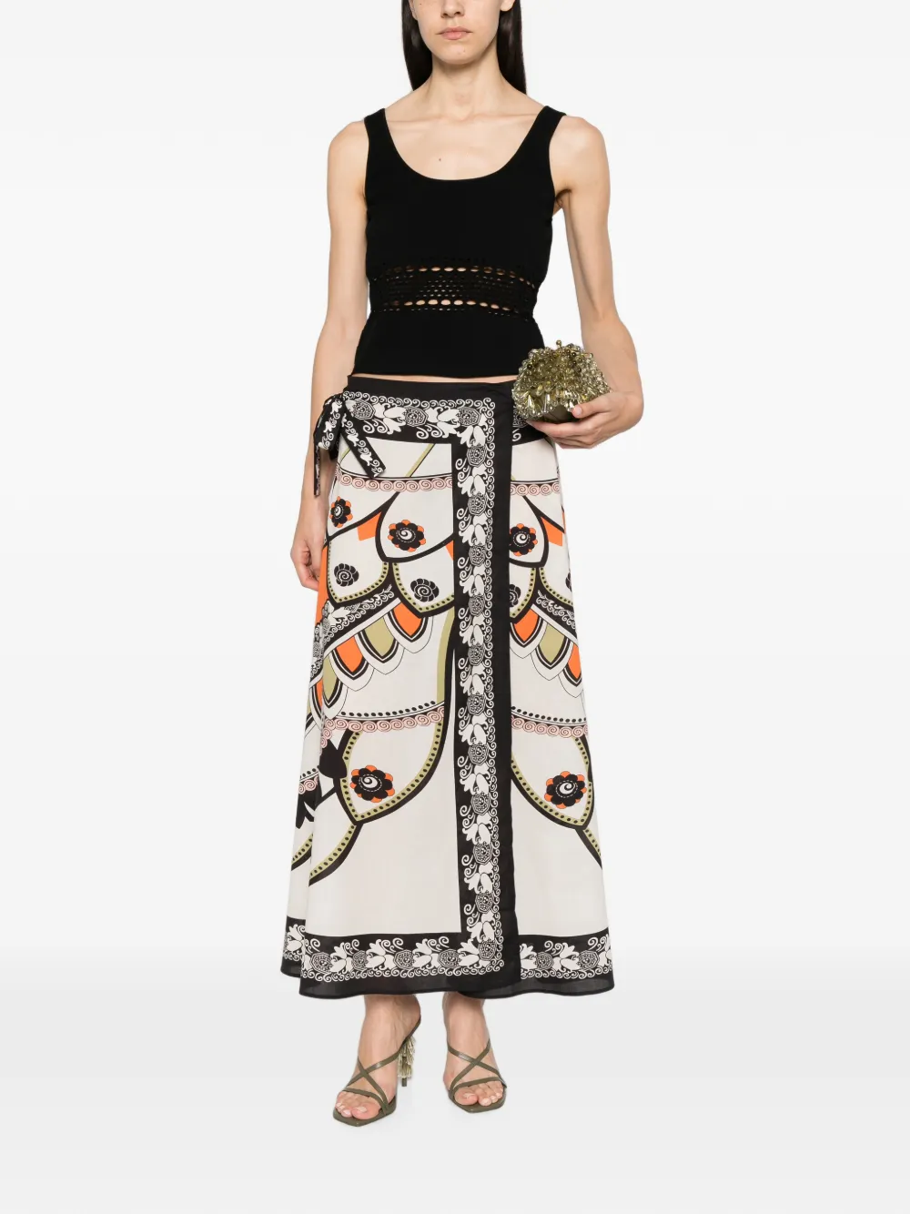 La DoubleJ Rok met print Beige