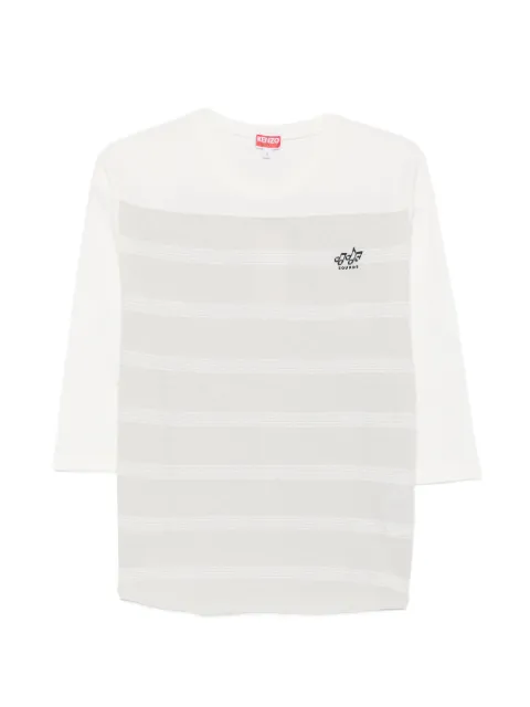 Kenzo top a rayas con manga tres cuartos