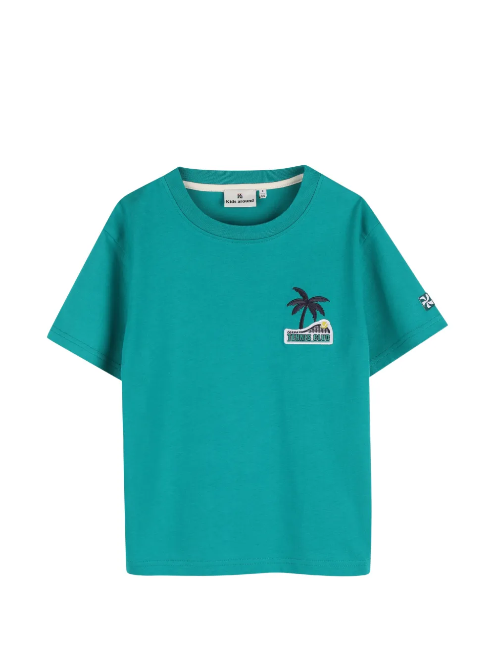 Kids Around embroidered-illustration T-shirt - Verde