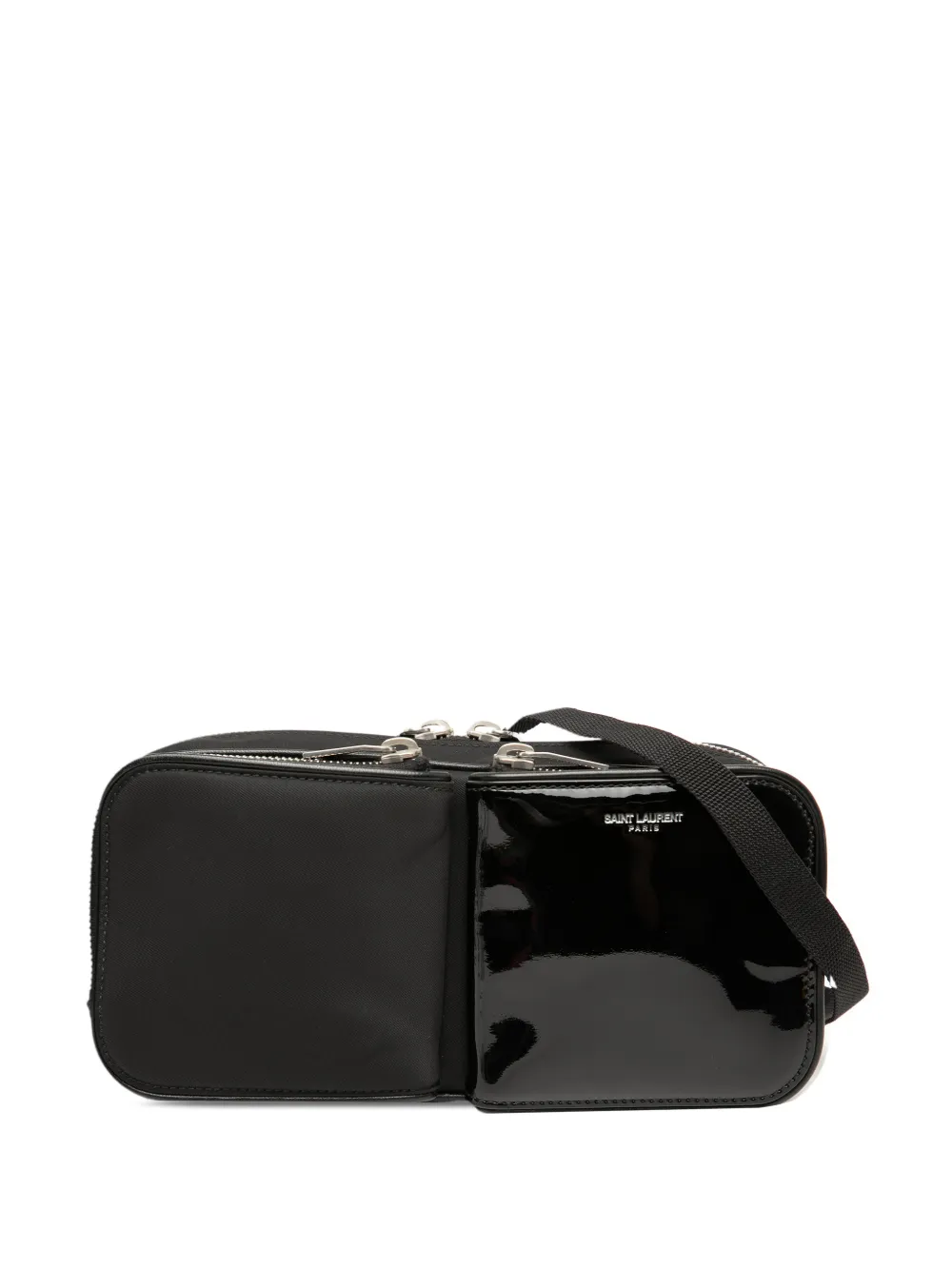 Saint Laurent Pre-Owned 2022 Nylon and Patent crossbody bag - Nero