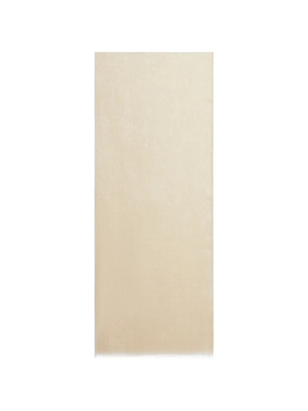 Brunello Cucinelli fringed lurex-detail scarf - Nude
