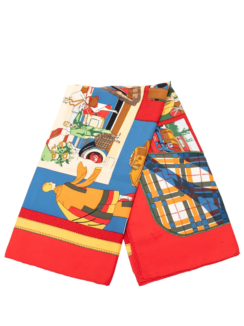 Pre-owned Hermes 2010-2025 L Elegance Et Le Confort En Automobile Silk Scarf 90 Scarves In Multi