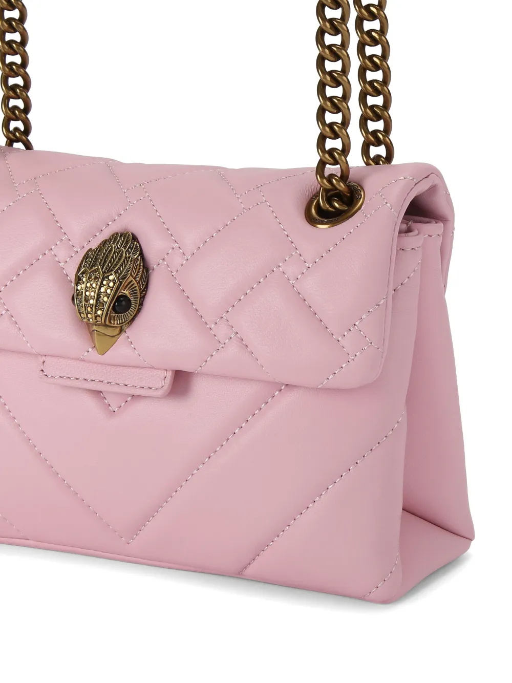 Kurt Geiger London Kensington gewatteerde leren mini-shopper Roze
