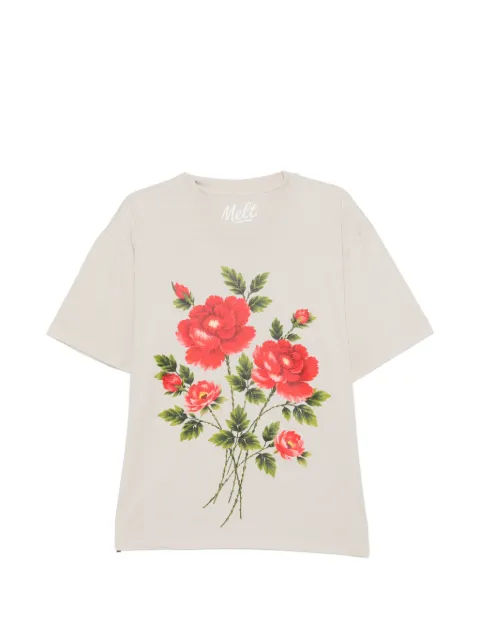Melt graphic-print crew neck T-shirt