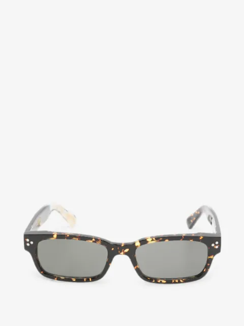 Snob lentes de sol con armazón rectangular estilo carey