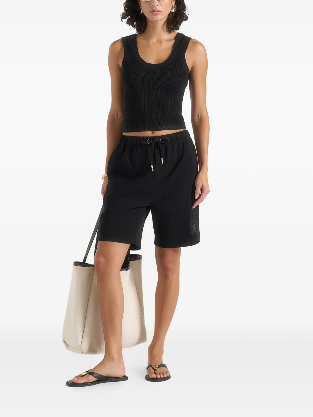 Manière De Voir SH001 katoenen shorts Zwart