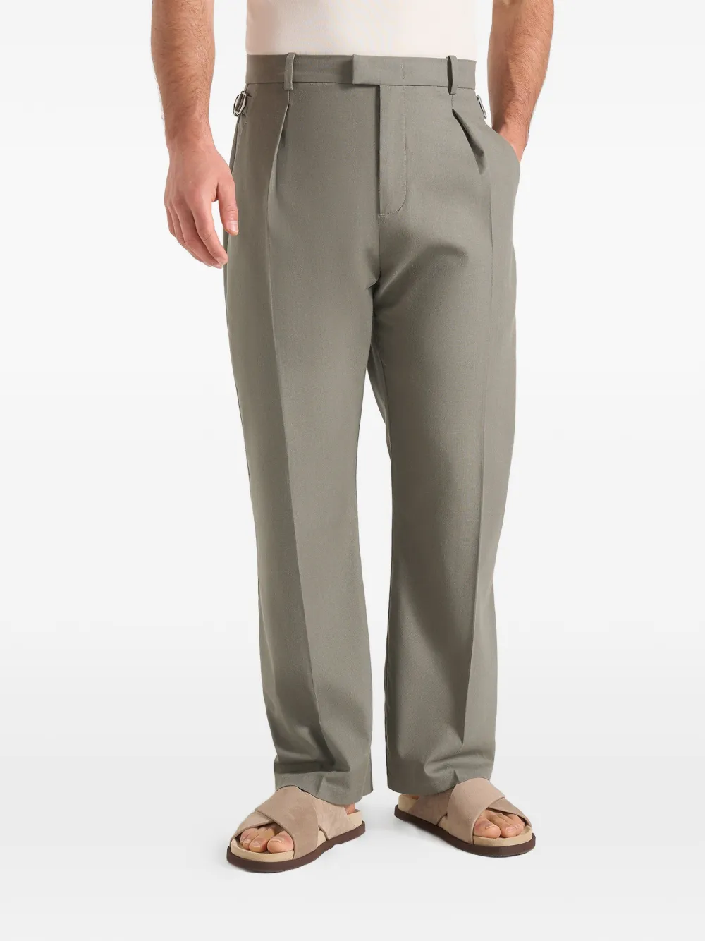 Manière De Voir Dorian pleated trousers - Verde