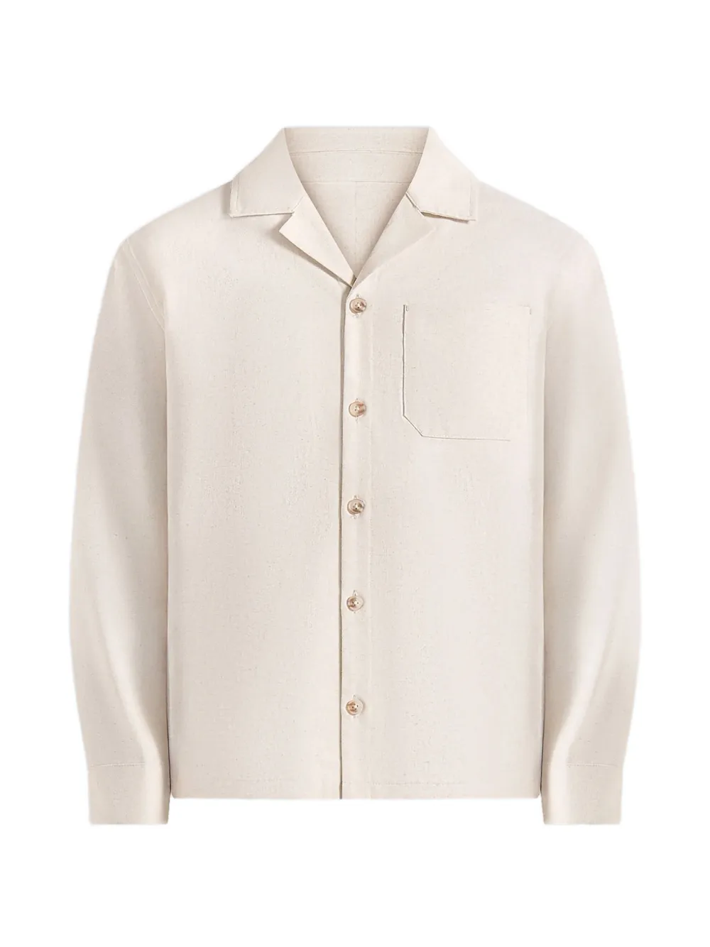 Manière De Voir Constant linnen overhemd met lange mouwen Beige