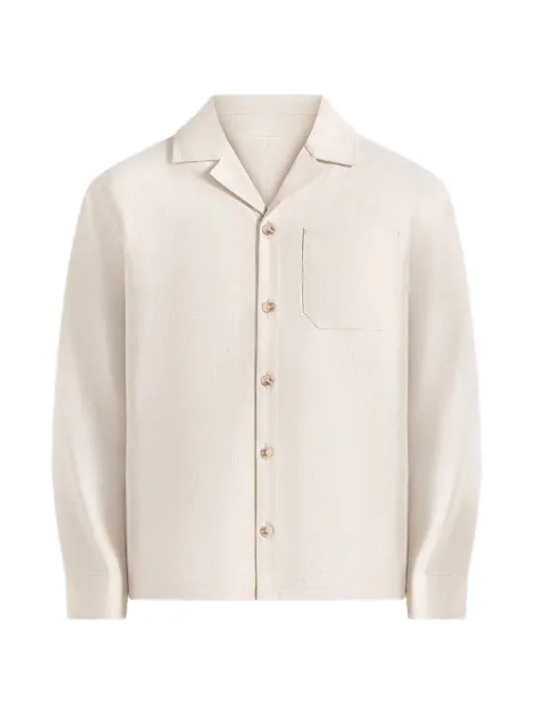 Manière De Voir Constant in natural linen long-sleeve shirt