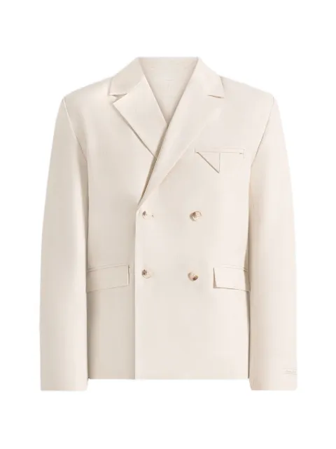Manière De Voir Didier - double breasted linen blazer - natural