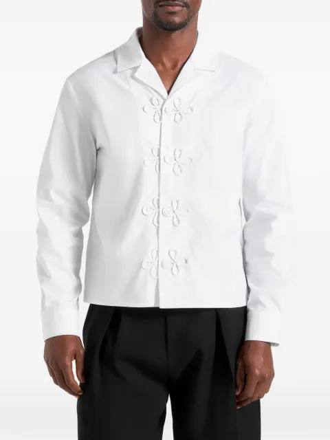Manière De Voir Valen appliqué-detail long-sleeve shirt