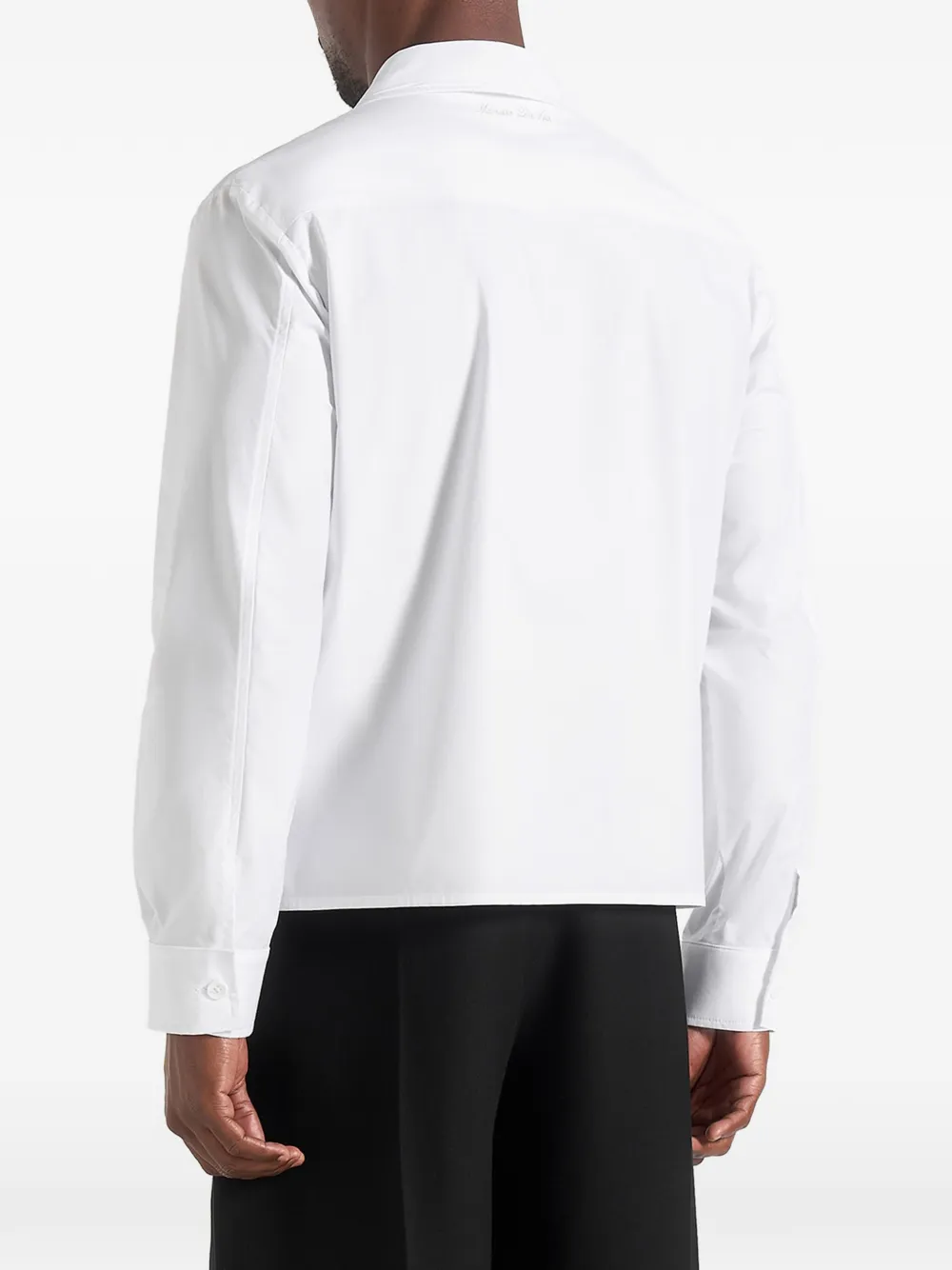 Manière De Voir Vlne overhemd met applicatie Wit
