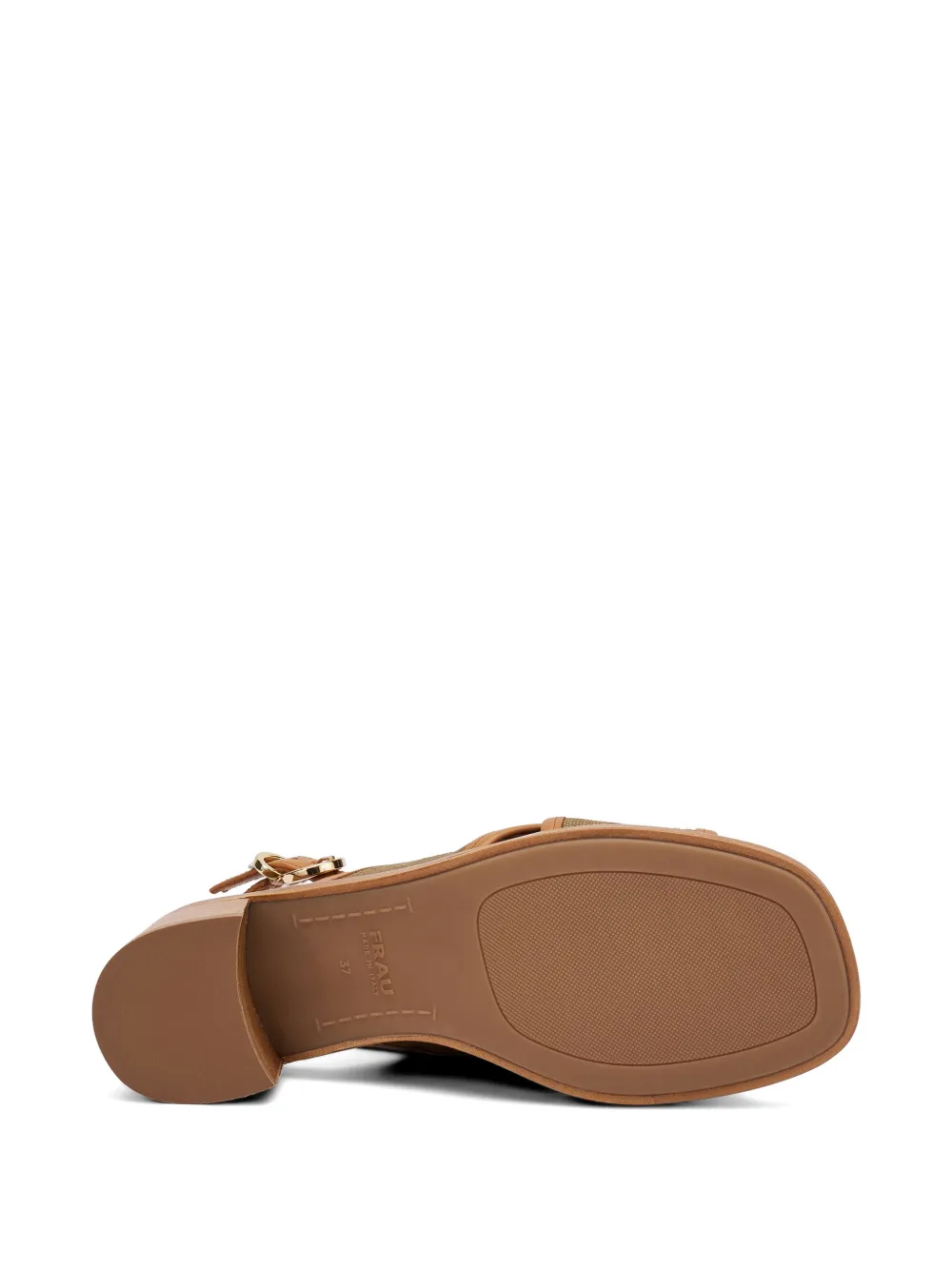 FRAU crossover-strap block-heel sandals Beige