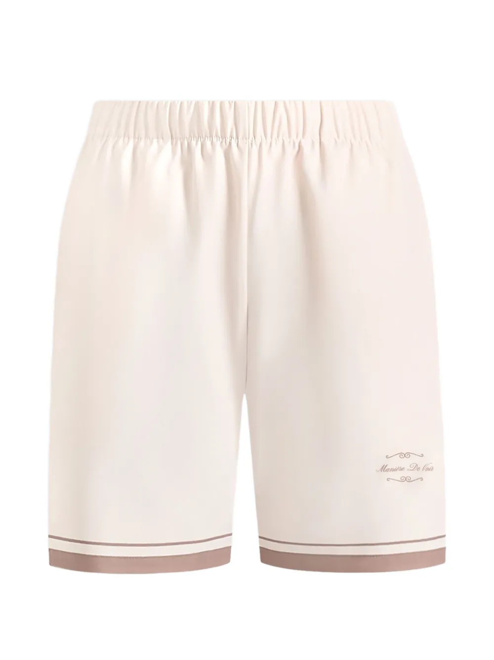 Manière De Voir Sean Baroque contrast-panel shorts - Toni neutri
