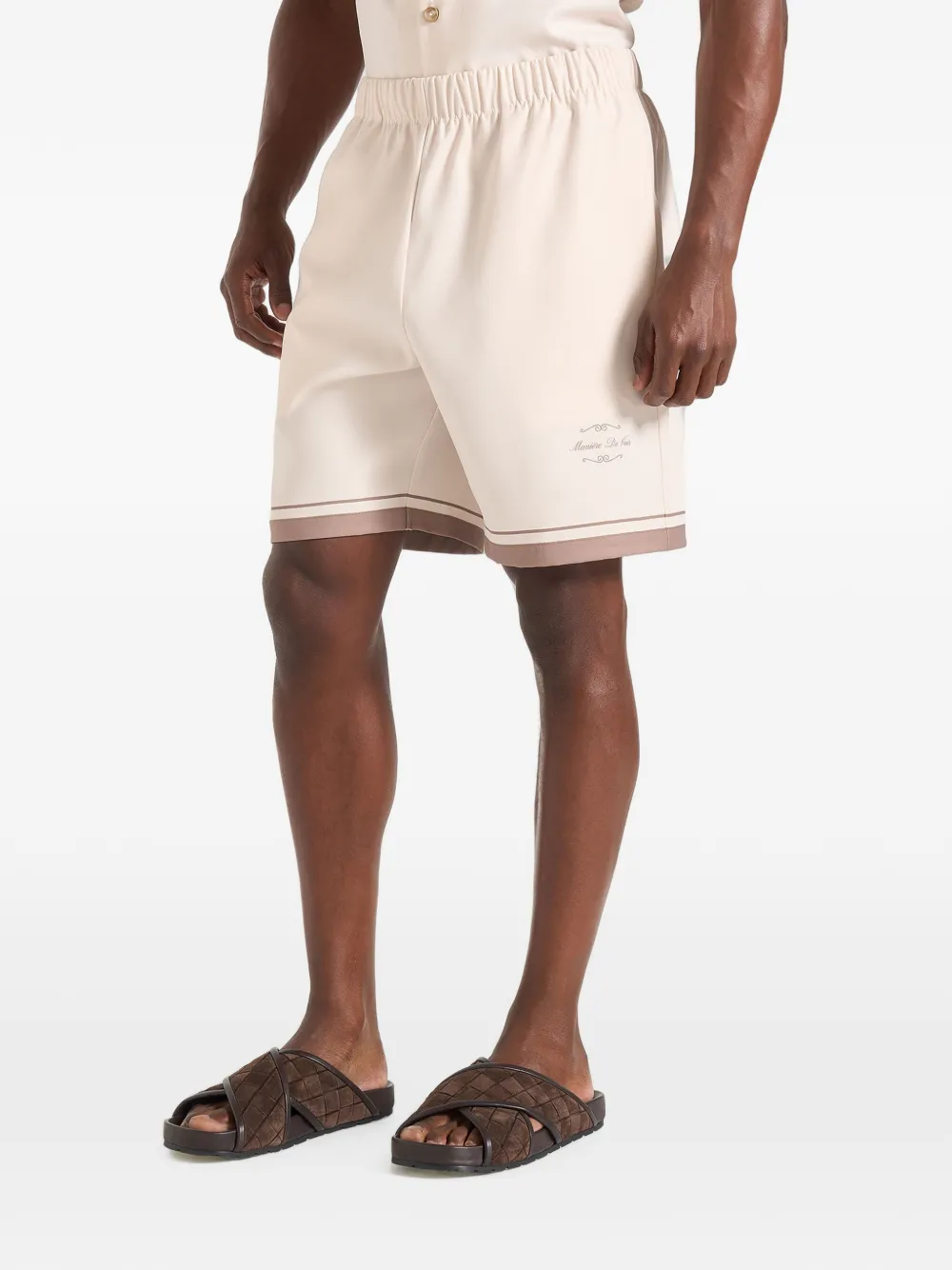 Manière De Voir Sean Baroque shorts Beige