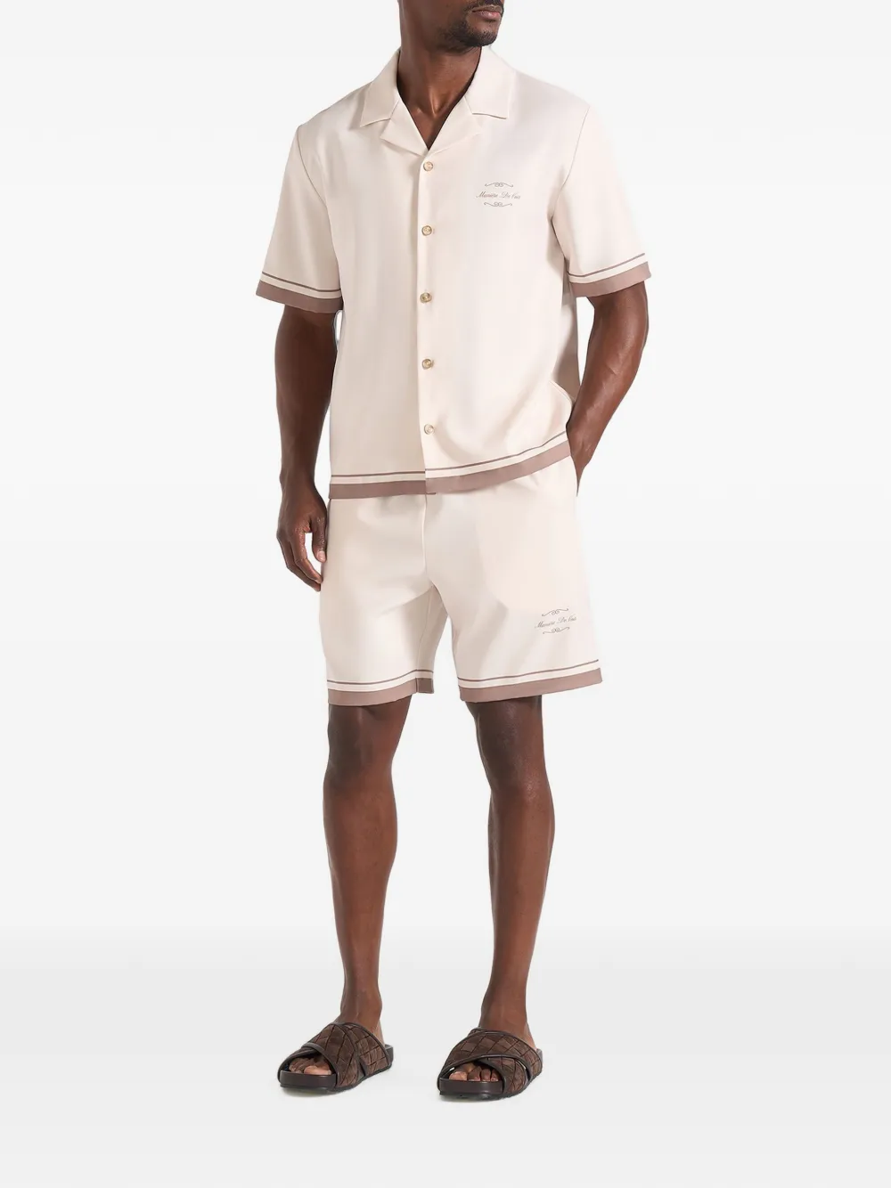 Manière De Voir Sean Baroque shorts Beige