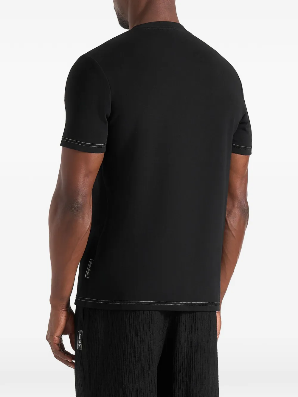 Manière De Voir Joris T-shirt met zakdetail Zwart