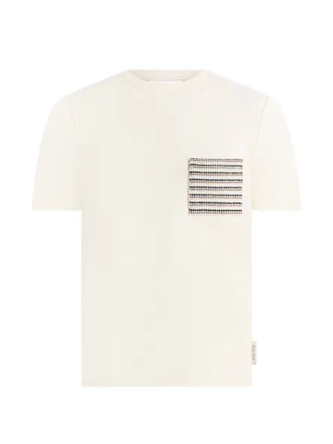 Manière De Voir Joris whipstitch pocket-detail T-shirt cream