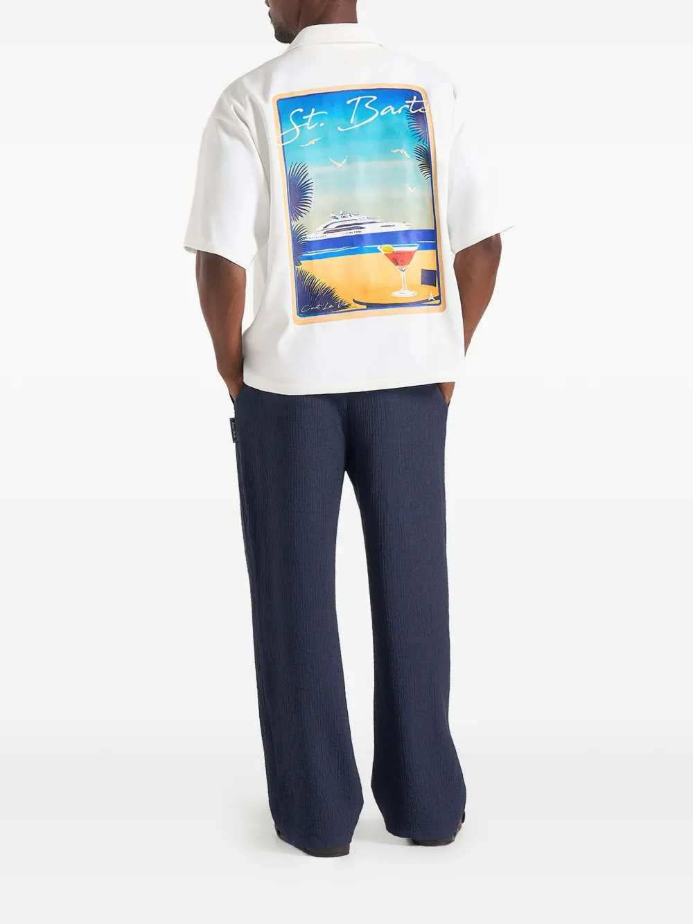 Manière De Voir St. Barts relaxed-fit overhemd Wit