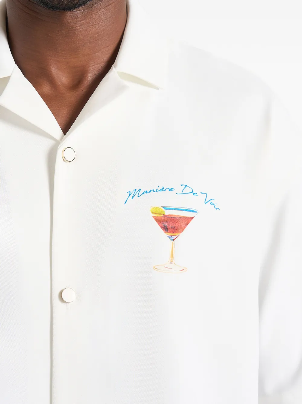 Manière De Voir St. Barts relaxed-fit overhemd Wit