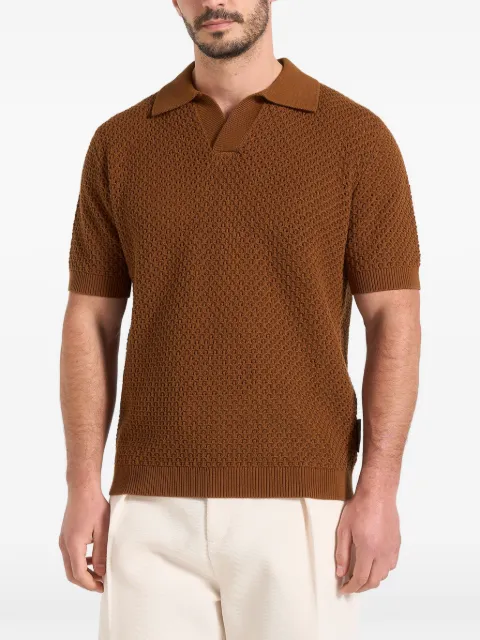 Manière De Voir Conrad open knit polo shirt