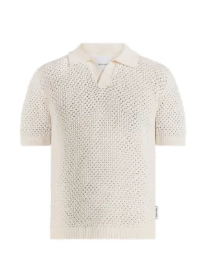 Manière De Voir Conrad open knit polo shirt