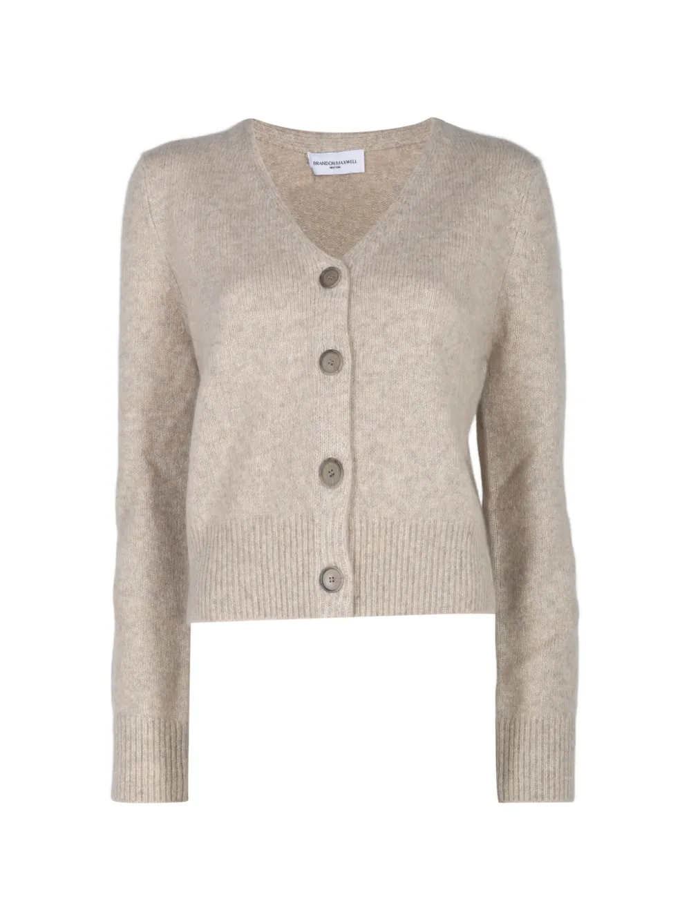 Brandon Maxwell Sloane V-neck cardigan - Toni neutri