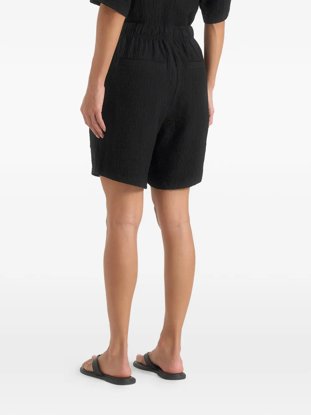 Manière De Voir Ari getextureerde shorts Zwart