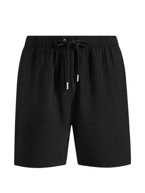 Manière De Voir Ari in black unisex textured shorts