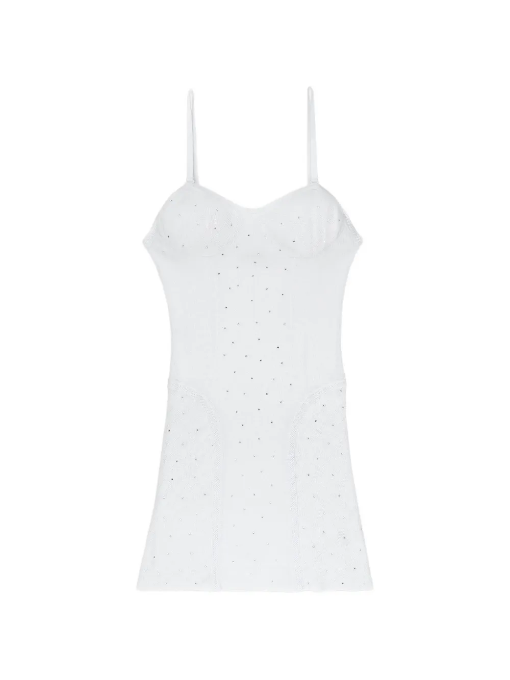 crystal-embellished mini dress