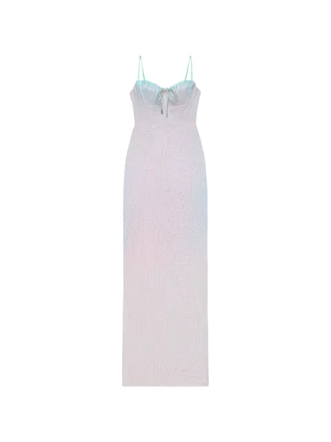 AREA crystal-embellished maxi dress