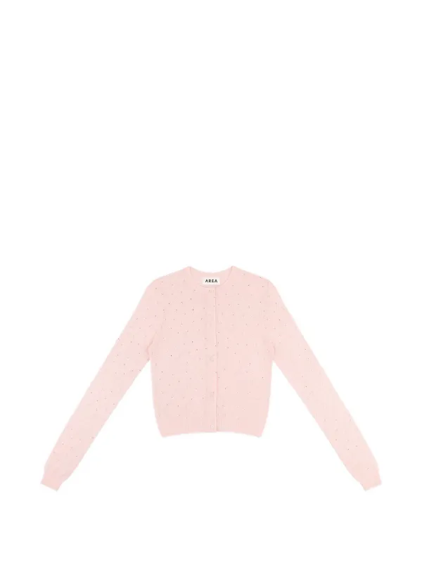 Area Crystal-embellished Cardigan in Pink