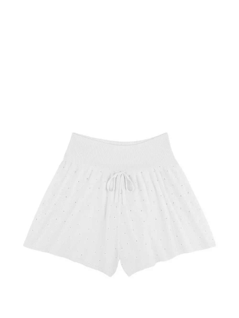 AREA crystal-embellished shorts - White