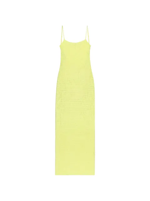 AREA crystal-embellished maxi dress