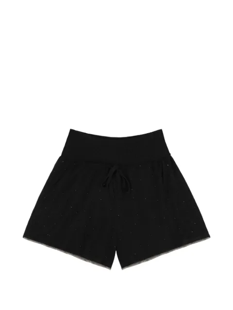 AREA crystal embellishment shorts