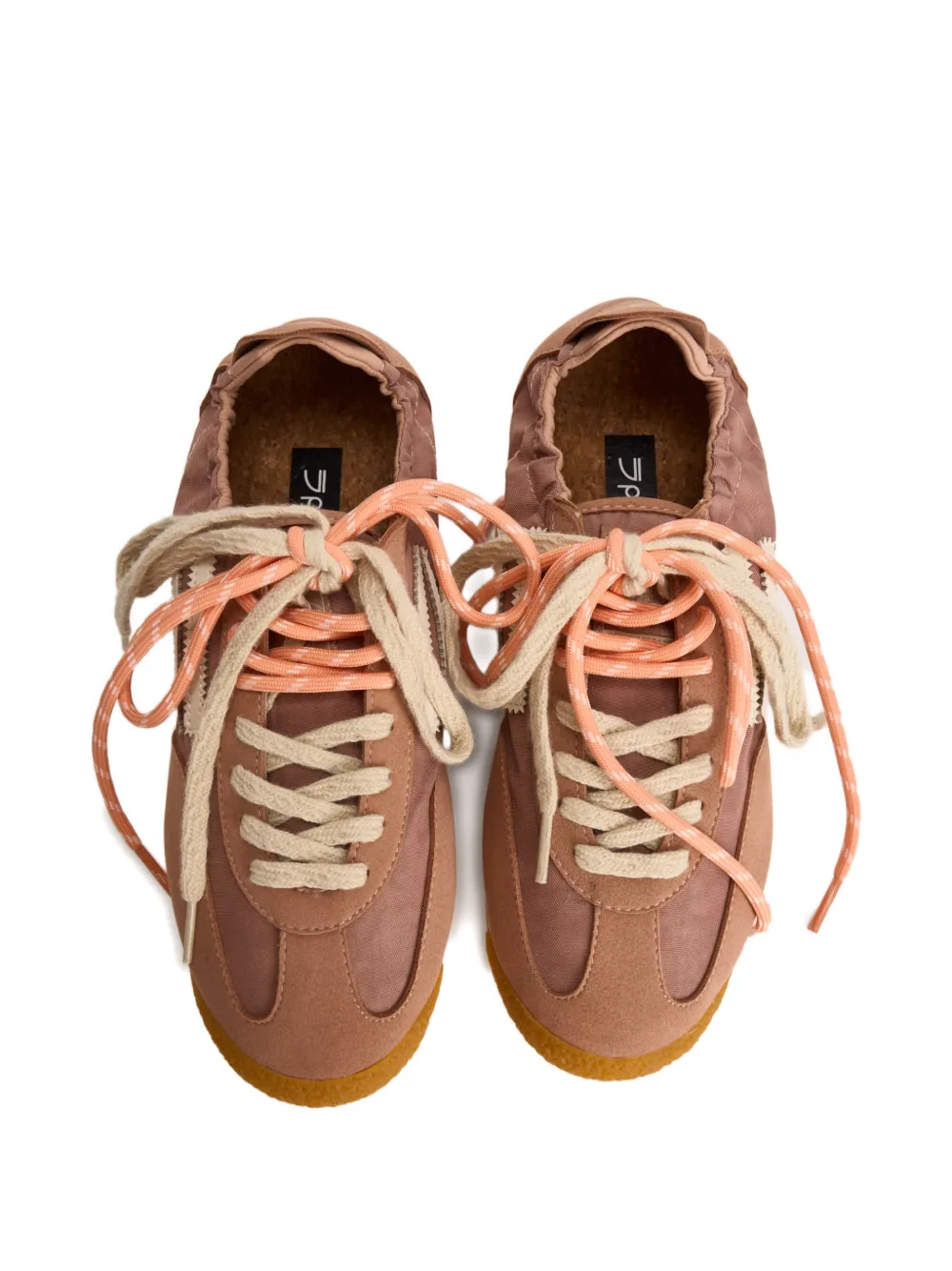 Puraai Panther panelled sneakers Roze