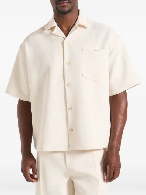 Manière De Voir Brook unisex Signature twill boxy shirt