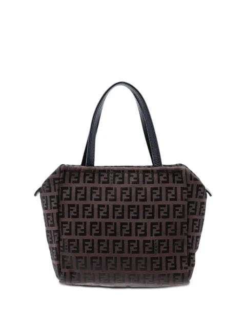 Fendi Pre-Owned bolsa de mano mini de lona Zucchino 2000-2010