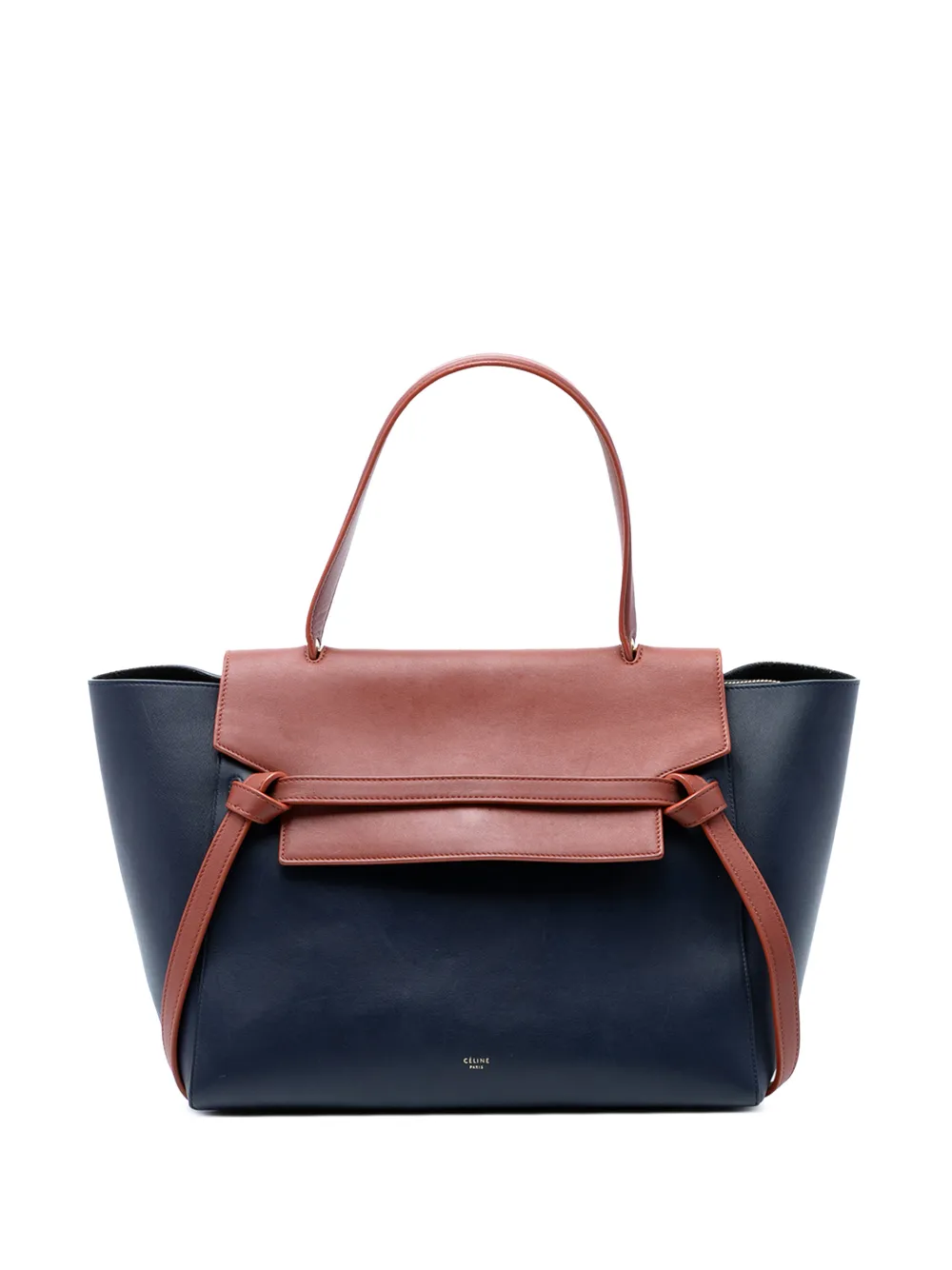 Celine Pre-Owned 2014 Mini Bicolor Smooth Calfskin Belt Bag satchel - Blu