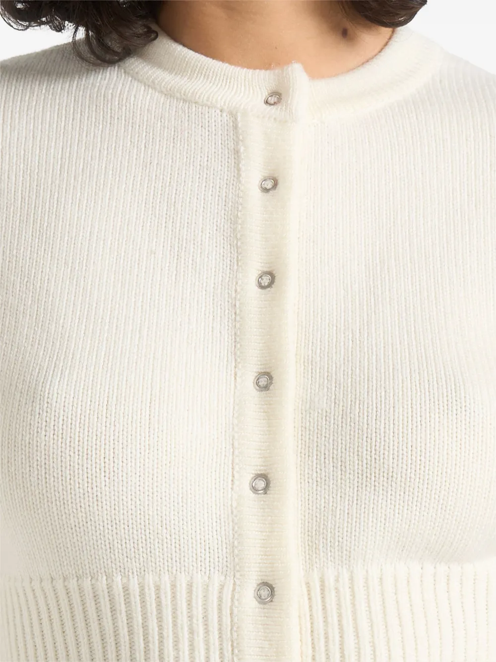 Manière De Voir Mayla ribbed-waist cardigan - Toni neutri